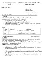 Đề thi học sinh giỏi Tin học lớp 9 cấp thành phố năm học 2011-2012