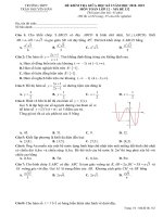 Đề kiểm tra giữa HK1 môn Toán 12 năm 2018-2019 có đáp án - Trường THPT Trần Nguyên Hãn