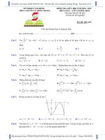 Đề kiểm tra giữa HK1 môn Toán 12 năm 2018-2019 có đáp án - Trường THPT chuyên Lê Hồng Phong