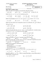 Đề thi KSCL lần 2 HK1 môn Toán 10 năm 2018-2019 - Trường THPT Tân Phong