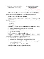 Đề cương ôn tập học kì 1 môn Lịch sử 11 năm 2018-2019 - Trường THPT Chu Văn An (Cơ bản)