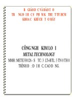 công nghệ kim loại  gia công kim loại bằng áp lực