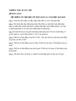 Đề cương ôn tập học kì 1 môn GDCD 12 năm 2019-2020 - Trường THPT Hà Huy Tập