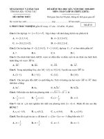 Đề thi học kì 1 môn Toán 10 năm 2018-2019 có đáp án - Sở GD&ĐT tỉnh Bà Rịa Vũng Tàu