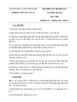 Đề cương ôn tập học kì 1 môn Vật lí 10 năm 2018-2019 - Trường THPT Chu Văn An