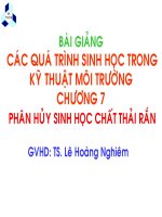 các quá trình sinh học trong kỹ thuật môi trường