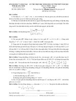 Đề thi chọn HSG cấp tỉnh môn Toán 12 năm 2018-2019 có đáp án - Sở GD&ĐT Quảng Ninh (Bảng A)