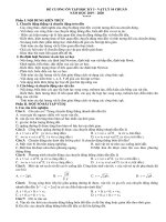 Đề cương ôn tập học kì 1 môn Vật lí 10 năm 2019-2020 - Trường THPT Lê Quý Đôn