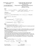 Đề thi chọn HSG cấp tỉnh môn Toán 9 năm 2016-2017 - Sở GD&ĐT Bắc Giang