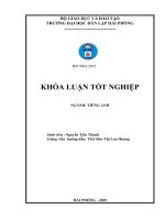 Graduation course of English language sector: An investigation into the English translational versions of Trinh Cong Son’s songs in terms of semantic and syntactic features