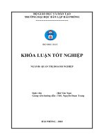 Khóa luận tốt nghiệp Quản trị doanh nghiệp: Công tác đào tạo và phát triển nguồn nhân lực tại Công ty cổ phần đầu tư Nam Đình Vũ