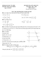 Đề kiểm tra giữa HK1 môn Toán 7 năm 2019-2020 - Trường THCS Xuân Đỉnh