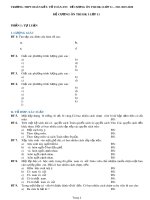 Đề cương ôn tập học kì 1 môn Toán 10 năm 2019-2020 - Trường THPT Đoàn Kết