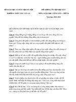 Đề cương ôn tập học kì 2 môn GDCD 10 năm 2018-2019 - Trường THPT Chu Văn An