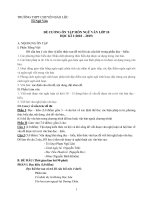 Đề cương ôn tập học kì 1 môn Ngữ văn 10 năm 2018-2019 - Trường THPT chuyên Bảo Lộc