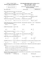 Đề thi kiểm định chất lượng môn Toán 12 năm 2018-2019 có đáp án - Trường THPT Yên Phong số 2