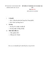 Đề cương ôn tập học kì 2 môn Địa lí 11 năm 2018-2019 - Trường THPT Chu Văn An