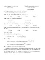 Đề thi học kì 2 môn Toán 8 năm 2017-2018 có đáp án - Phòng GD&ĐT Đan Phượng