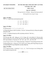 Đề thi chọn học sinh giỏi THPT cấp tỉnh năm học 2019 – 2020 môn Toán – Sở GD&ĐT Ninh Bình