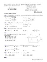 Đề thi học kì 2 môn Toán 11 năm 2018-2019 - Trường THPT Võ Thành Trinh