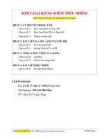 { LIVE 8 }   KIM LOẠI KIỀM   KIỀM THỔ   NHÔM (buổi 1) 