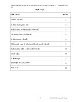 SKKN: Một số biện pháp tổ chức tốt các hoạt động giáo dục âm nhạc cho trẻ 5 – 6 tuổi tại lớp Lá 1 Trường Mầm non Hoa Sen