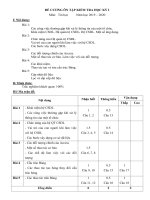 Đề cương ôn tập học kì 1 môn Tin học 12 năm 2019-2020 - Trường THPT Thái Phiên