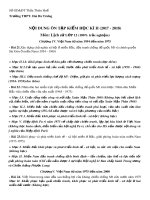 Đề cương ôn tập học kì 2 môn Lịch sử 12 năm 2017-2018 - Trường THPT Hai Bà Trưng