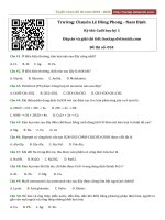 2020 thi học kỳ 1   chuyên lê hồng phong   nam định 