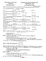 Đề thi học kì 2 môn Toán 9 năm 2017-2018 có đáp án - Sở GD&ĐT Nam Định