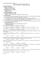 Đề cương ôn tập học kì 1 môn Vật lí 12 năm 2019-2020 - Trường THPT Lê Quý Đôn