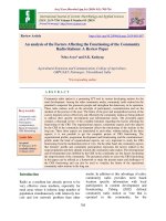 An analysis of the factors affecting the functioning of the community radio stations: A review paper