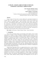 Climate - smart agriculture in Vietnam: Overview and policy orientation