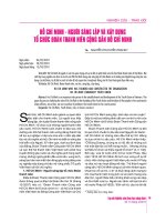 Hồ Chí Minh – Người sáng lập và xây dựng tổ chức Đoàn thanh niên Cộng sản Hồ Chí Minh