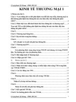 ngân hàng câu hỏi ôn thi môn  kinh tế thương mại 1 