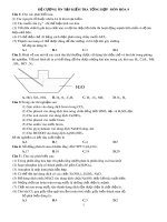 Đề cương ôn tập kiểm tra tổng hợp môn Hóa học lớp 9