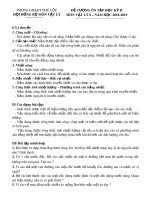 Đề cương ôn tập học kì 2 môn Vật lí 8 năm 2018-2019 - Trường THCS Lăng Cô