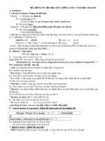 Đề cương ôn tập học kì 2 môn Tiếng Anh 9 năm 2018-2019 - Trường THCS&THPT Võ Nguyên Giáp