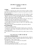 Đề cương ôn tập học kì 1 môn Địa lí 9 năm 2019-2020 - Trường THCS Chánh Phú Hòa