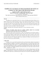 Nghiên cứu tận dụng cùi trái chanh dây để nuôi cấy vi sinh vật thu nhận chế phẩm pectinase