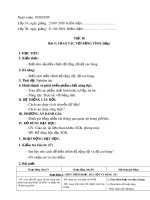 Giáo án Tin học lớp 7 - Bài 5: Thao tác với bảng tính (Tiếp theo)