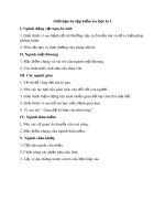 Đề cương ôn tập học kì 1 môn Sinh học 7 năm 2019-2020 - Trường THCS Độc Lập