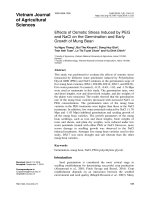 Effects of osmotic stress induced by PEG and NaCl on the germination and early growth of mung bean