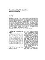 Bầu cử tổng thống Mỹ năm 2016: Những điểm nổi bật