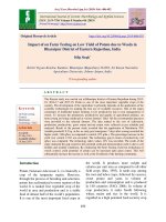 Impact of on farm testing on low yield of potato due to weeds in Bharatpur district of Eastern Rajasthan, India