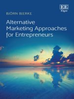 Alternative marketing approaches for entrepreneurs 
