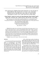 Xây dựng quy trình ứng dụng enzym và các kĩ thuật phối hợp để thu nhận dầu cá giàu các axit béo không no đa nối đôi EPA, DPA, DHA từ phụ phẩm chế biến cá ngừ vây vàng Thunnus albacares