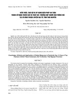Hiện trạng khai thác nguồn lợi cá măng (Elopichthys bambusa Richardson, 1844) ở một số tỉnh miền Bắc và Bắc Trung Bộ Việt Nam