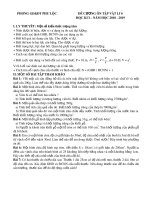 Đề cương ôn tập học kì 1 môn Vật lí 6 năm 2018-2019 - Trường THCS Lăng Cô