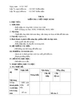 Giáo án Tin học lớp 7 - Tiết 34: Kiểm tra 1 tiết thực hành